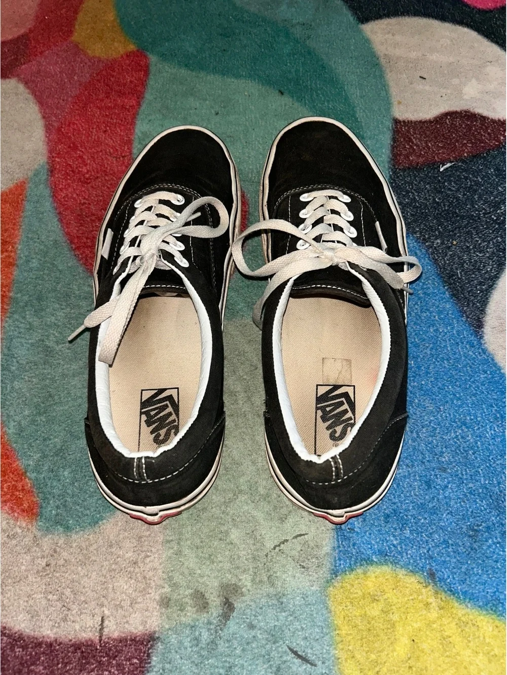 Men's Vans Black Suede Sneakers Size 10